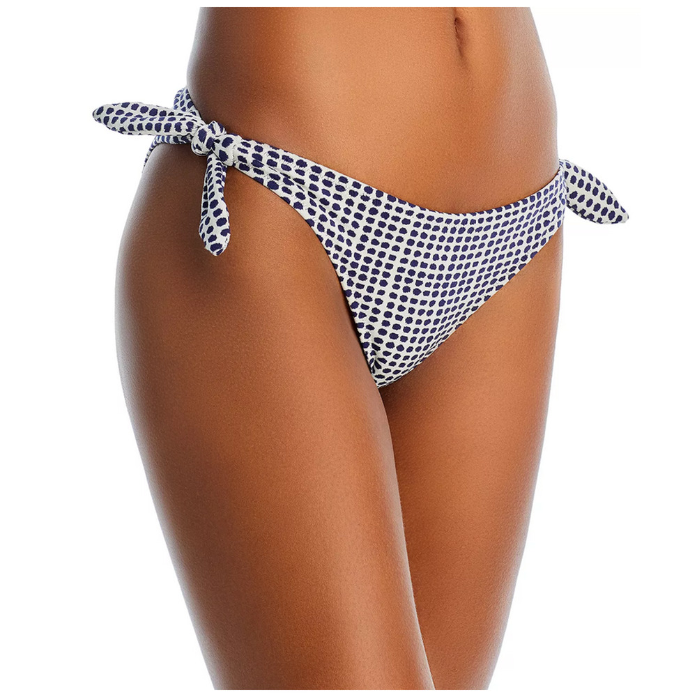 Lemlem Lucy Side-Tie Bikini Bottoms Blue Size M